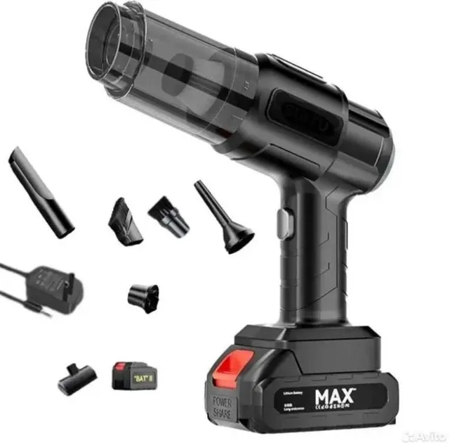 Багатофункціональний акумуляторний пилосос безповодний, 5 насадок, 1 АКБ, 60 хвилин роботи Одеса - фото 2