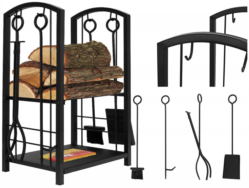 Металлическая Подставка для дров с 4 аксессуарами для камина Kaminer (8785) Нововолынск - изображение 2