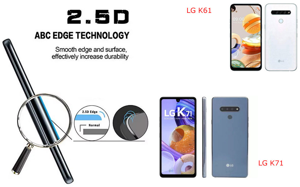 Захисне скло ArmorGlass для LG K61, LG K71 – стійке до подряпин та ударів Київ - фото 2