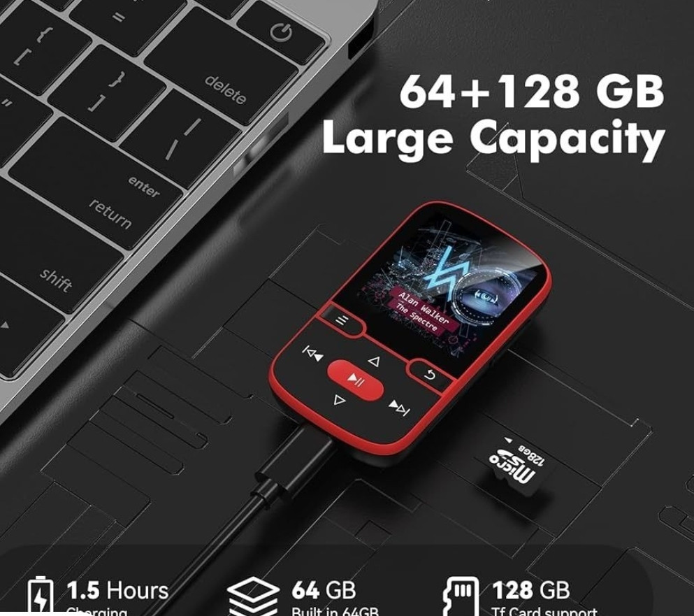 64 ГБ Bluetooth 5.3 MP3-плеер с зажимом, MP3-плеер - диктофон. Харьков - изображение 4