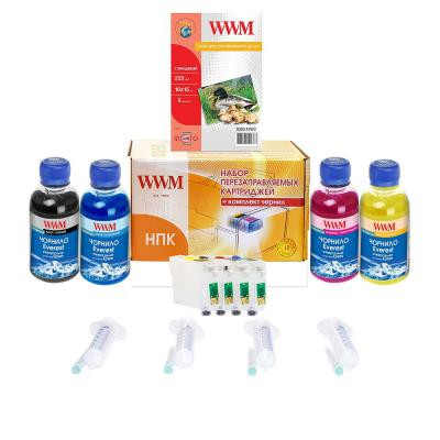 Комплект перезаправних картриджів WWM Epson Stylus SX125/SX130/SX235W (RC.T128Р) Вінниця - фото 1