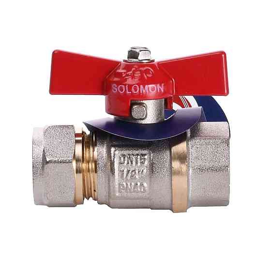 Кран кульовий SOLOMON 16х1/2″ 1184 внутр. різьба (000001239) Київ