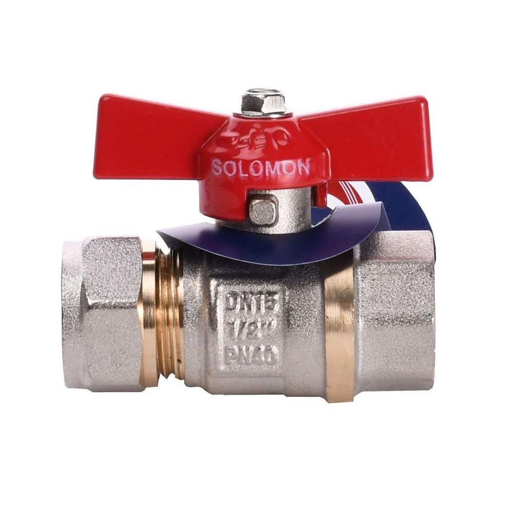Кран кульовий SOLOMON 16х1/2″ 1184 внутр. різьба (000001239) Київ - фото 2