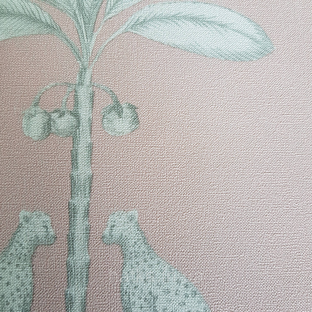 Шпалери флізелінові BN Doodleedo 0,53 х 10 м дитячі саванна слони рисі поні пальми рожеві сірі Київ - фото 2