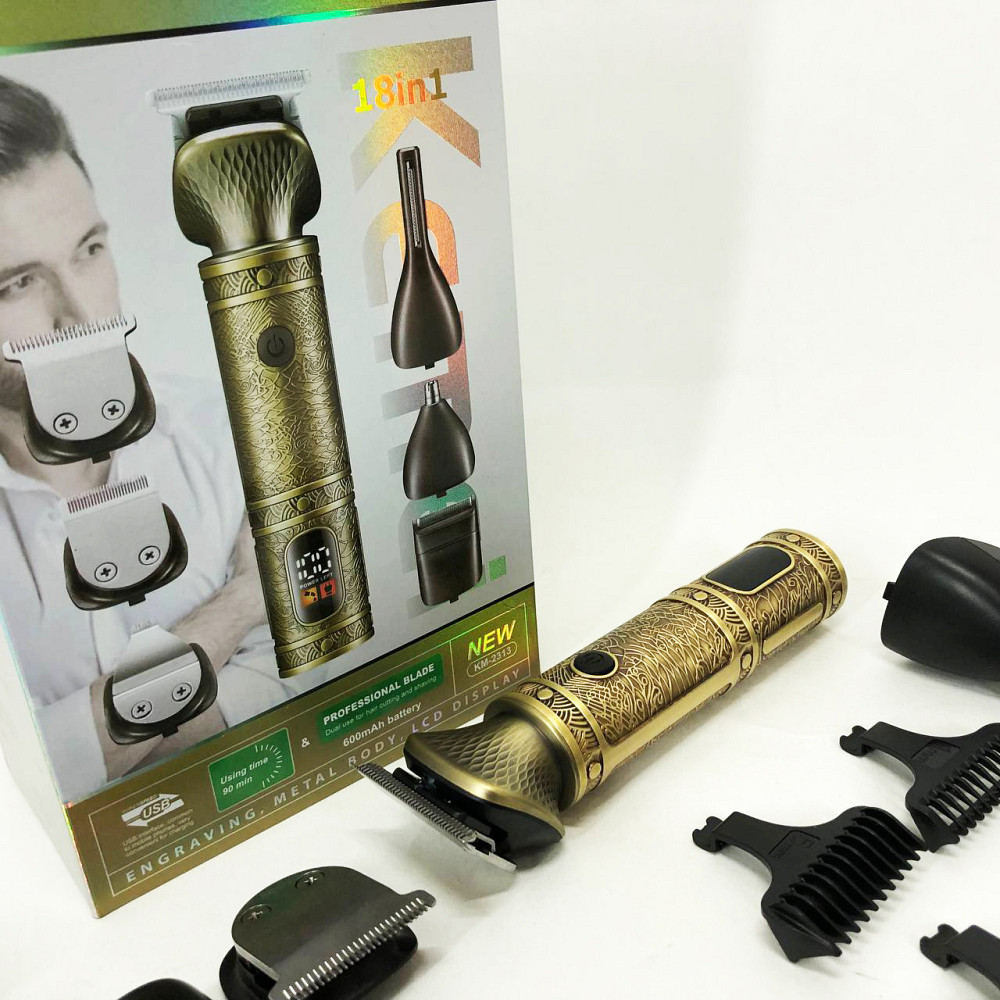 Машинка для підстригання Kemei KM-2313, Електрична машинка для стрижки потужна, Тример бездротовий CS-97 Івано-Франківськ - фото 7