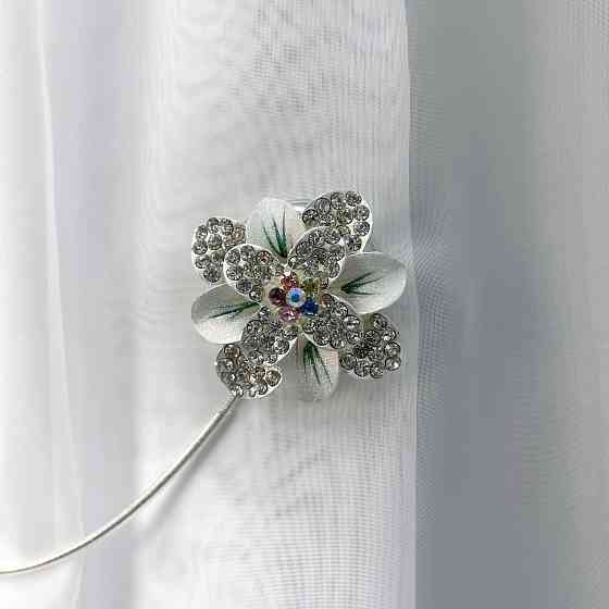 Магніти для штор та гардин "Flowers" набір 2 шт Різнокольоровий (81-229) Київ