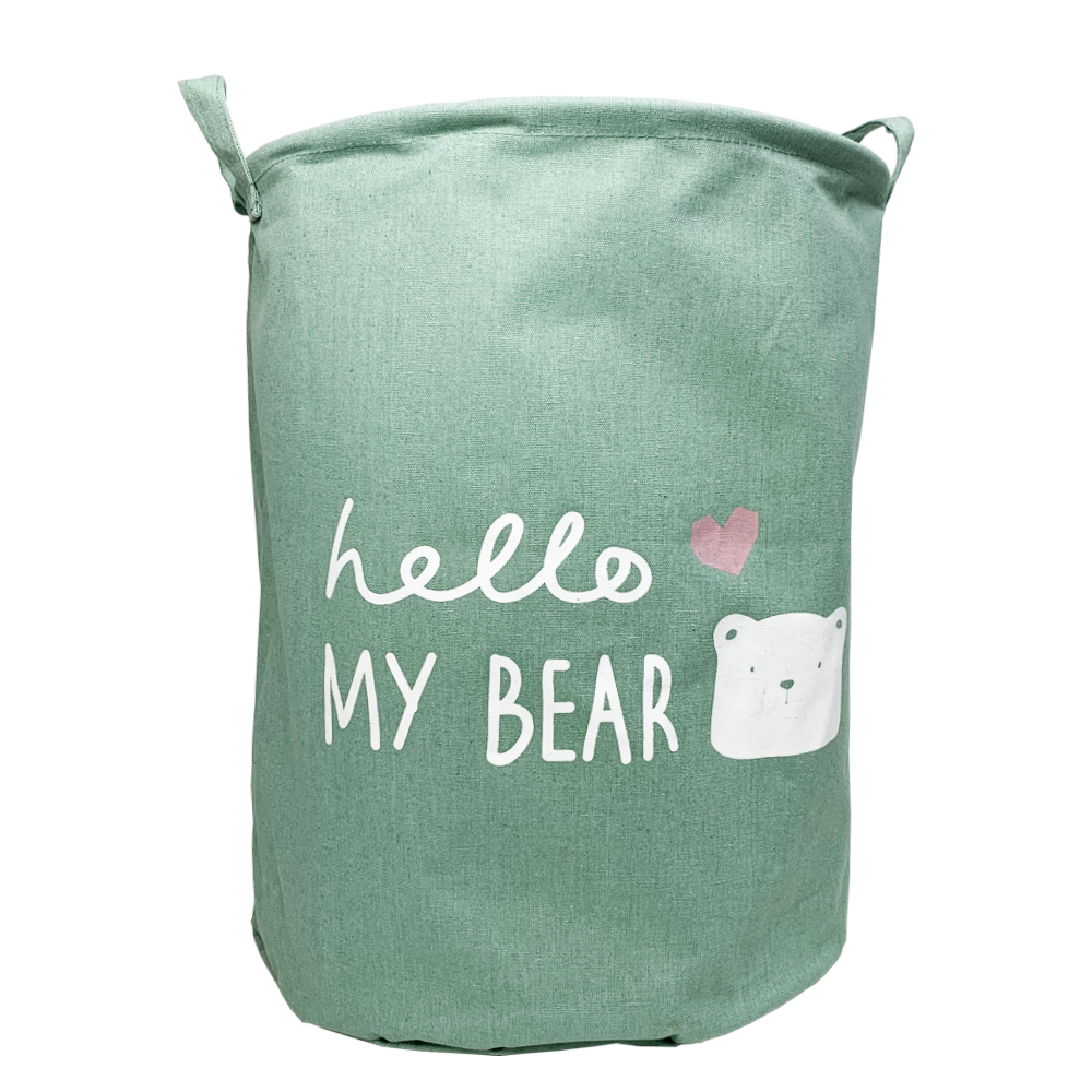 Кошик для іграшок "Hello my bear" 34*44 см MEGAZayka Зелений Кривий Ріг - фото 1