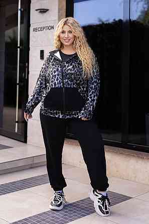 Леопардовый спортивный костюм демисезонный Kaspi батал 54-56 Киев