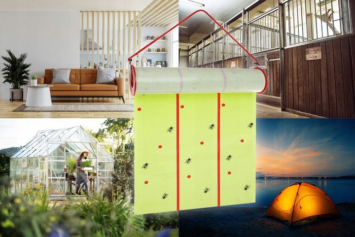 Підвісний Клей проти мух та ос у рулоні 10 метрів Repest (19052) Нововолинськ - фото 8