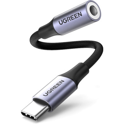Перехідник USB-C to 3.5mm M/F 0.10m AV161 Ugreen (80154) Вінниця - фото 1