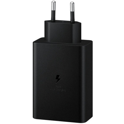 Зарядное устройство Samsung 2xUSB-С 65W PD PPS/USB-A Black (EP-T6530NBEGEU) Винница - изображение 2
