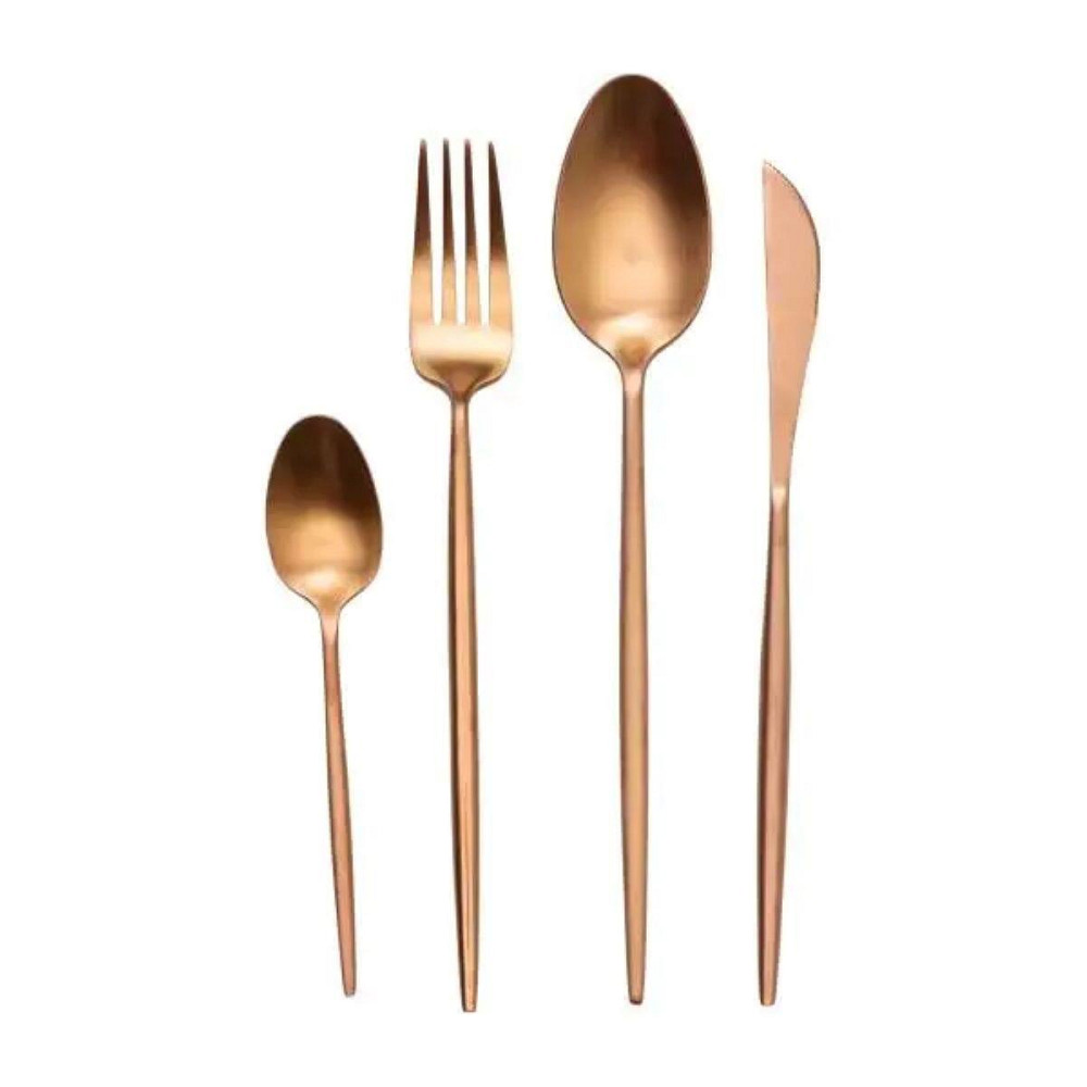 Набор столовых приборов 24 предмета столовый набор на 6 персон Золотистый HP-20-17 Киев - изображение 1