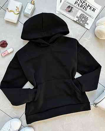 Жіноче трендове худі з прозорою спиною тринитка на флісі + сітка-флок 48/52 Одеса