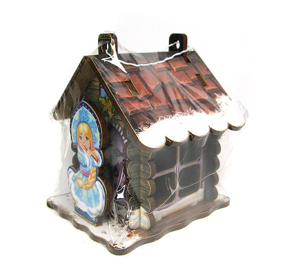 Ялинкова іграшка Будиночок зі снігурочкою Київ - фото 2