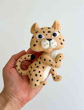 М’яка фетрова іграшка гепард ручної роботи – безпечна розвиваюча Київ