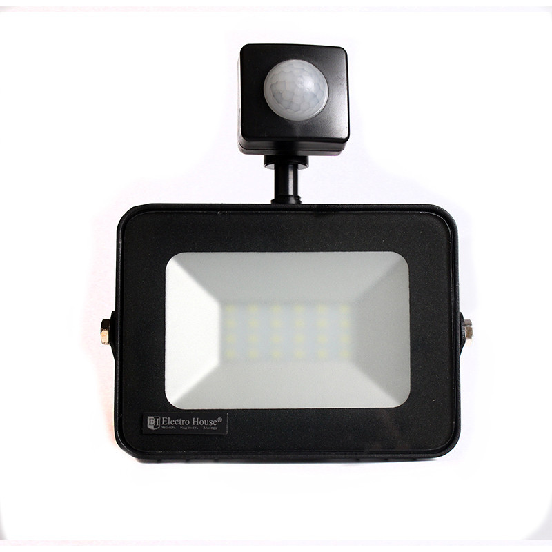 Прожектор з датчиком руху led 20 Вт 6500К ElectroHouse Київ - фото 2