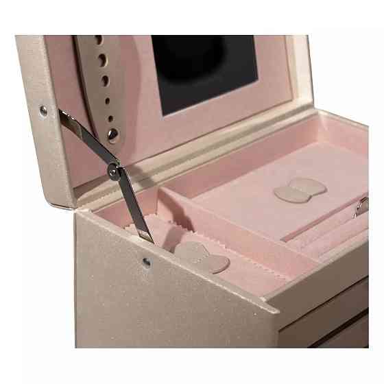 Шкатулка для драгоценностей Friedrich Lederwaren Classico на 4 отделения (24х15х16см) Золотисто-розовый Киев