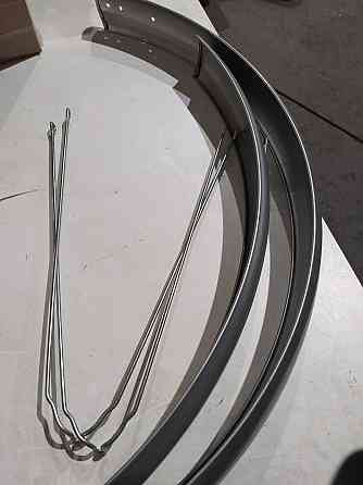 Крылья велосипедные (железные, хром, комплект перед+зад) (обод 28) Мукачево