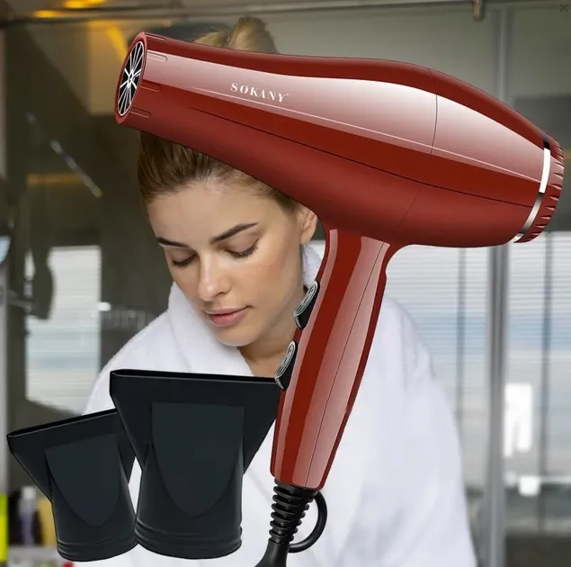 Фен для волосся Sokany SK-14012 950 Вт з 2 швидкостями, 2 температурними режимами та петлею для підвішування Одеса - фото 4