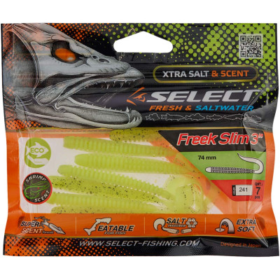 Силикон рыболовный Select Freek Slim 3" 241 (7 шт/уп) (1870.72.56) Винница - изображение 2