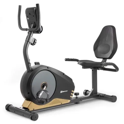 Горизонтальный велотренажер магнитный Hop-Sport 040L Root черно-желтый Киев - изображение 2