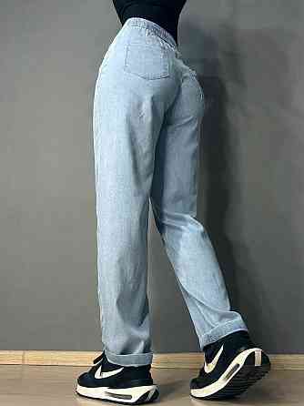 Джинси жіночі Immet 8602 MOM тенсель тонкі талія на резинці блакитні, блакитний, 35, 35, 98 см, 125 см Київ