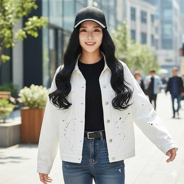 Перука кепка з хвилястим волоссям 60 см Брюнетка Вінниця - фото 3