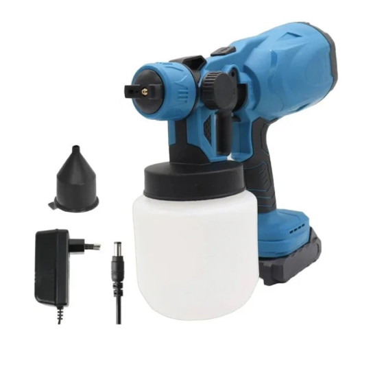 Аккумуляторный краскопульт Krafftec 48V с регулировкой распыла, 2 АКБ, бак 800 мл Одесса