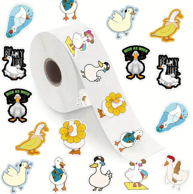 Набір наклейок (стикерів) Смішний Гусь (500 шт.), стикерпак Гусь Київ - фото 1