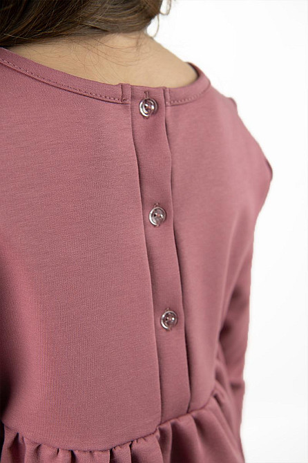 Плаття для дівчинки, блакитне, кавове, попелясто-рожеве (двохнитка) топ Київ - фото 6