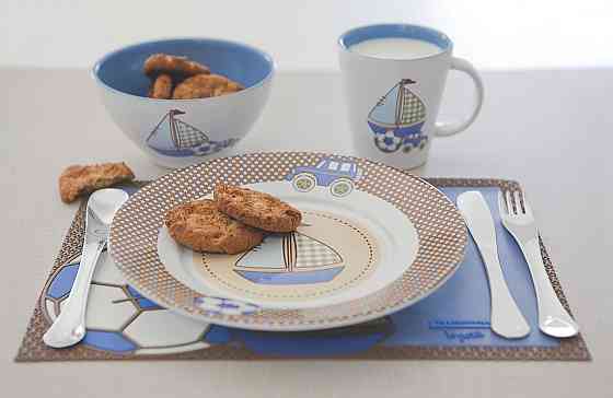 Дитячий набір столових приладів Tramontina Baby Le Petit blue, 2 предмети (6187028) Київ