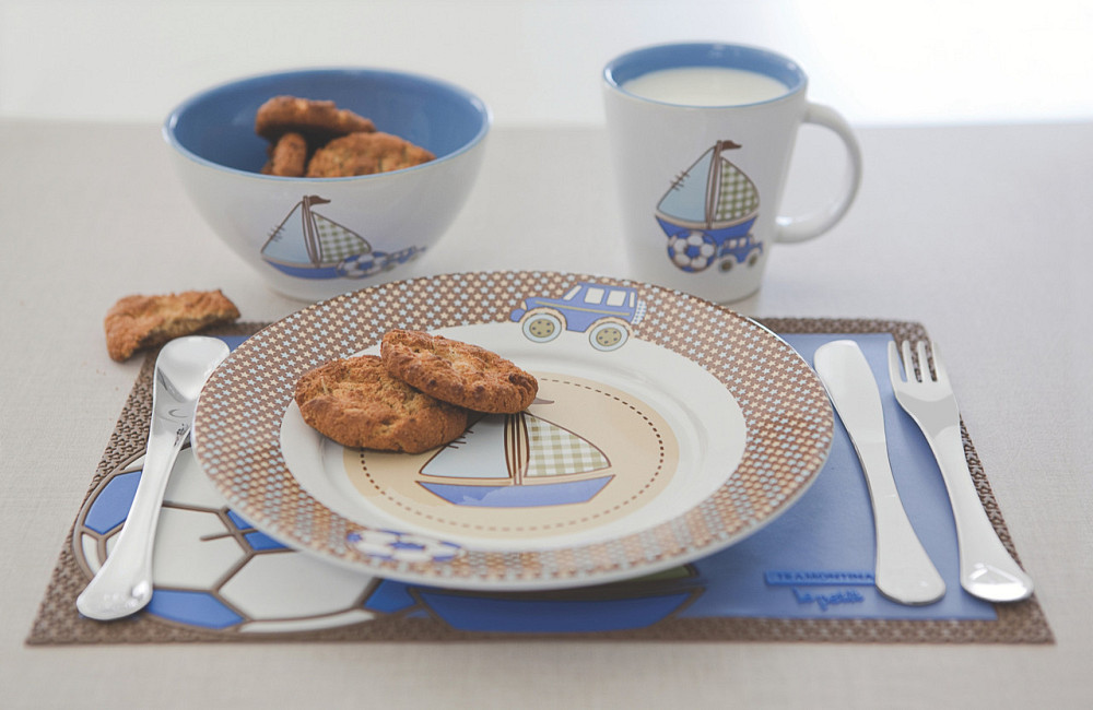 Дитячий набір столових приладів Tramontina Baby Le Petit blue, 2 предмети (6187028) Київ - фото 4