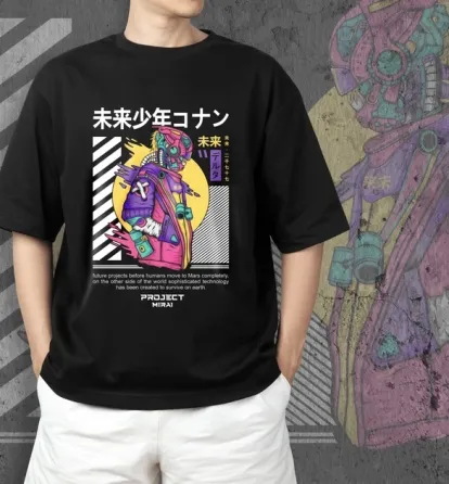 Футболка мужская с принтом CyberPunk Размер 48 Anime0002 Днепр