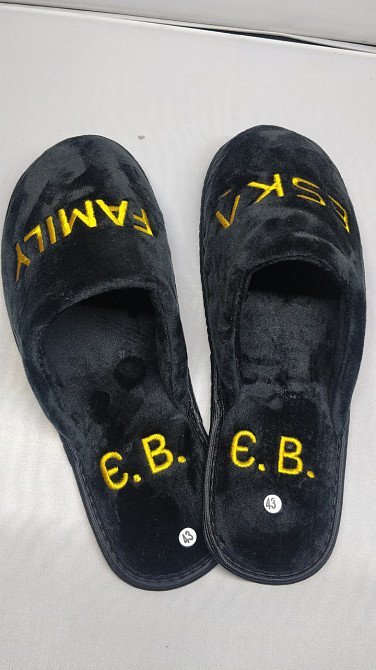 Тапочки с вышивкой женские мужские тапки на заказ от производителя Одесса - изображение 6