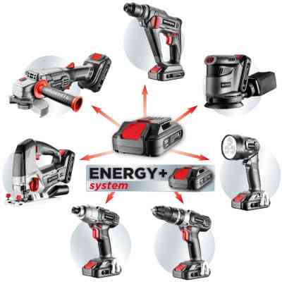 Шуруповерт Graphite Energy + SET, 18В, 2х2.0 Ач, 109ед. кейс (58G022-PS15) Винница