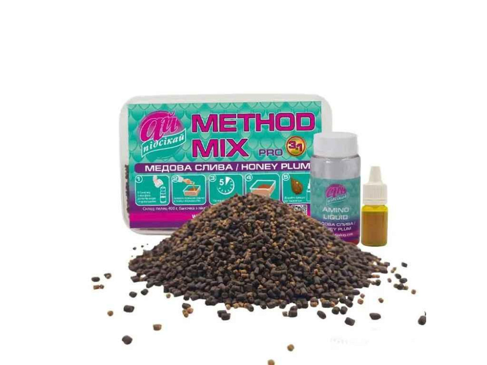 Принада в гранулах Method Mix МЕДОВА СЛИВА ( 3 в1) ТМ АЙ ПОДСЕКАЙ Київ - фото 1