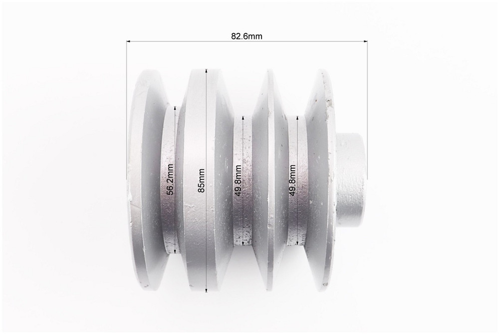 Шків під колінвал d-20mm (D-85mm, 3-х пазний, три пази під ремінь SPB, метал) 168F/170F Киев - изображение 2