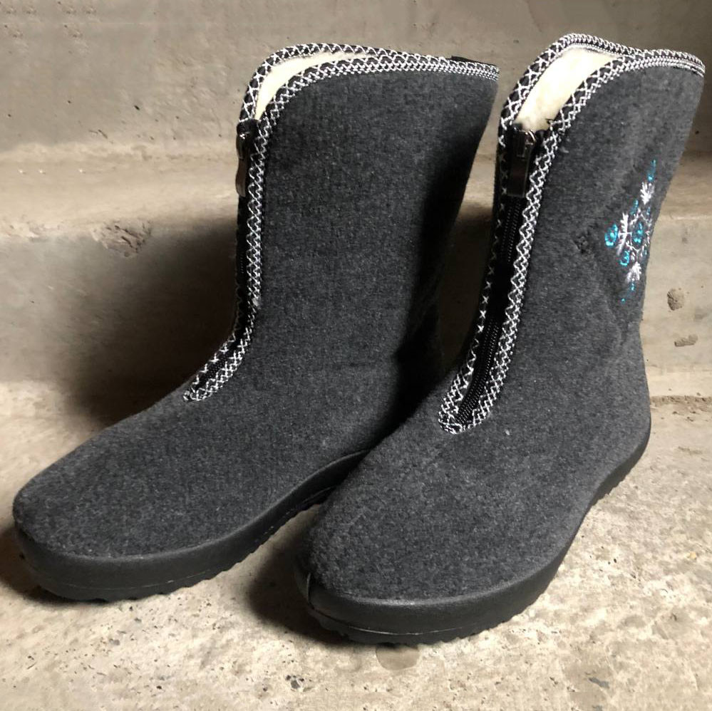 Женские дутики водонепроницаемые 39р 25см, Женские ботинки из нейлона пеночные галоши ON-15 Львов - изображение 3