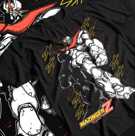 Футболка для мальчика аниме Мазингер З Емброидеред Аниме оверсайз (рост от 165 до 180 ) Черний AnimeJ0576m Днепр