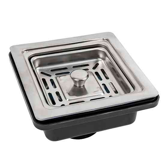 PLATINUM Верхня квадратна частина сифону під мийку Handmade (нержавійка) Киев