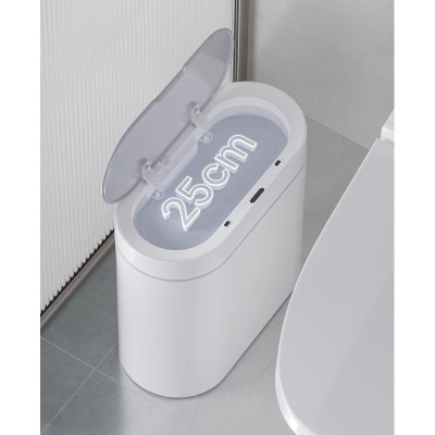 Контейнер для сміття JAH Сенсорний Овальний Сірий 8 л (6605) Вінниця - фото 9