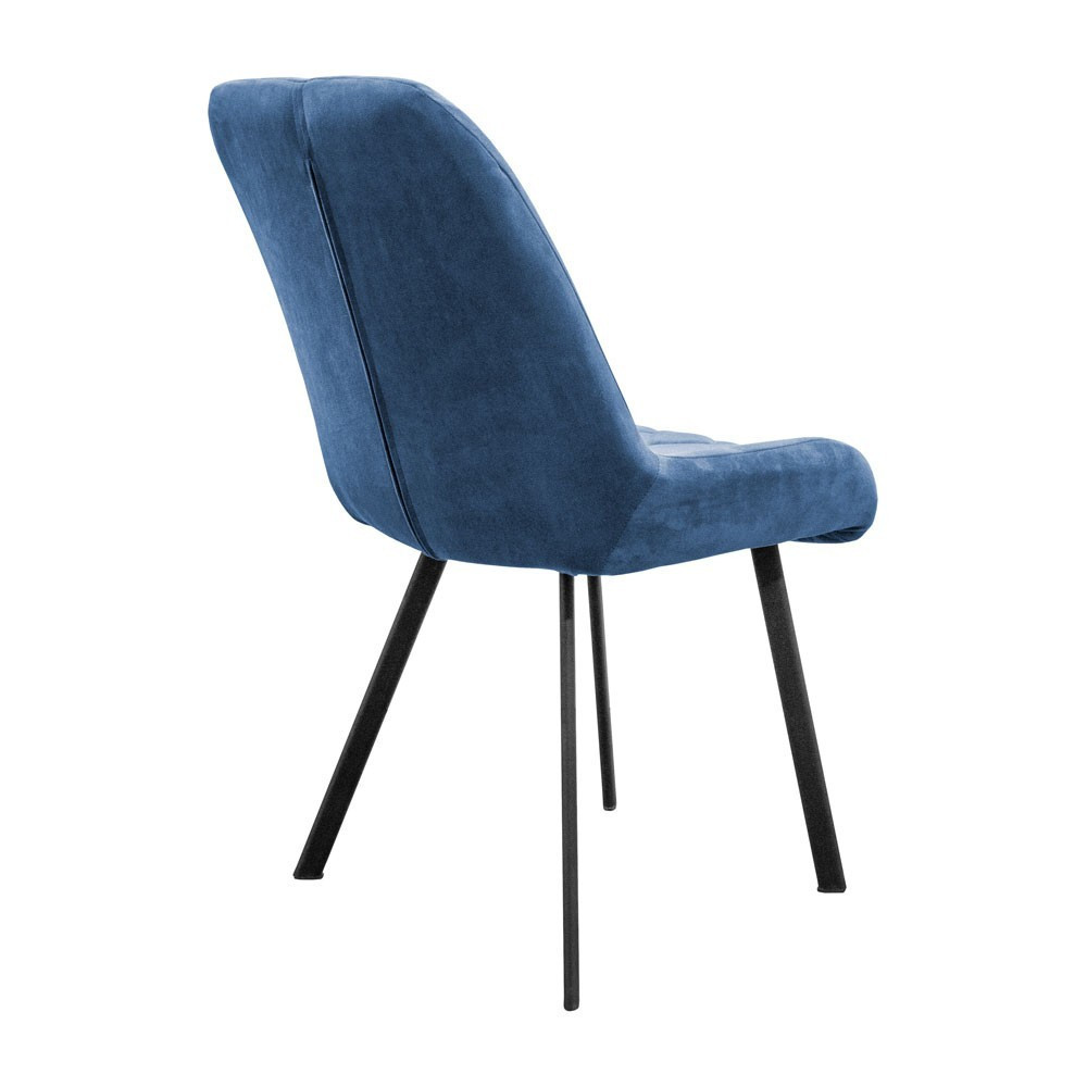 Стул кресло мягкий EmmyDesign Beatrice 65 плоские ножки Синий Киев - изображение 4