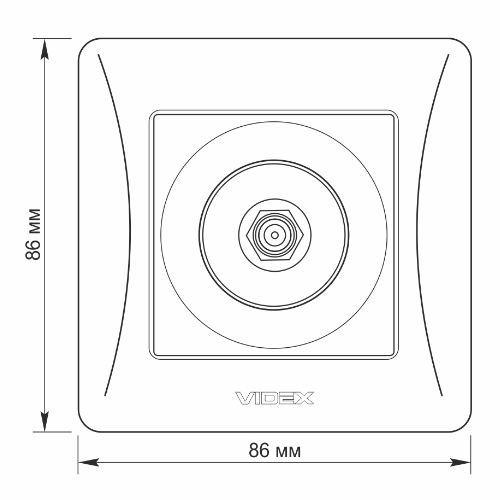 BINERA срібний шовк Розетка внутрішня 1-а SAT супутникова Videx Житомир - изображение 4