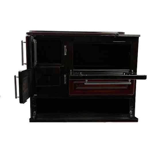 Піч-кухня на дровах та вугіллі Hosseven 4010 з духовкою та варильною поверхнею 6 кВт до 50 м2 опалювально-варильна піч Туреччина Київ