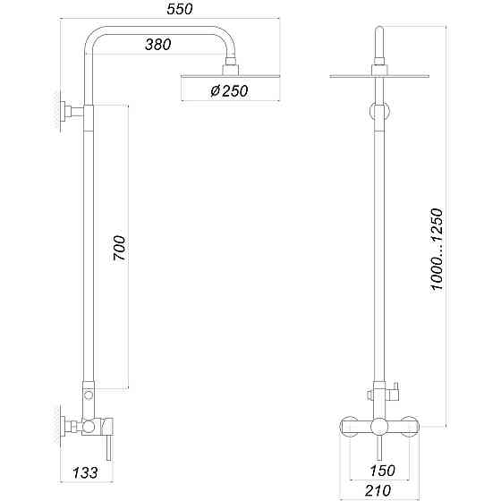 Душова система Globus Lux ALPEN SBT1-SH-05 (000015056) Київ