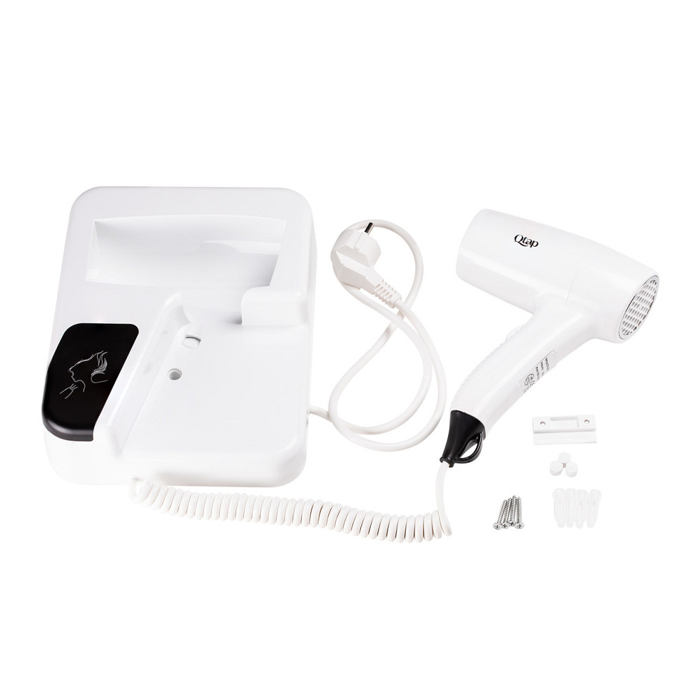 Фен з тримачем Qtap Pohodli 1200 Вт QTF1200RNP White (Pobut) Київ - фото 9
