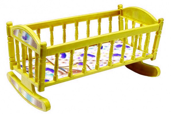 Кроватка для куклы Барби S0013 качалка   S0013(Yellow) Винница - изображение 1