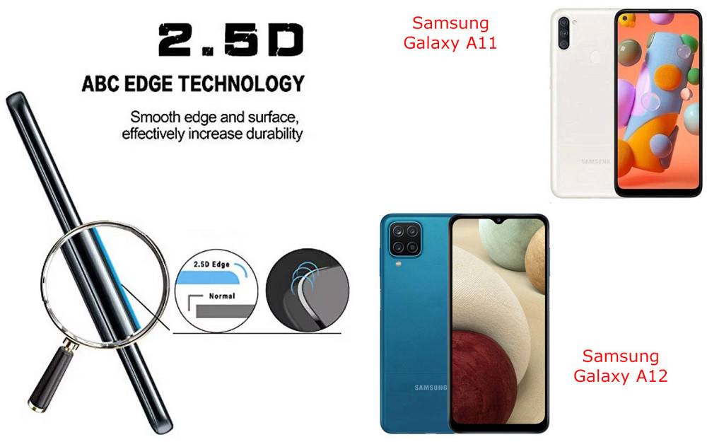 Защитное стекло ArmorGlass для Samsung Galaxy A11, Galaxy A12 – устойчивое к царапинам и ударам Киев - изображение 2