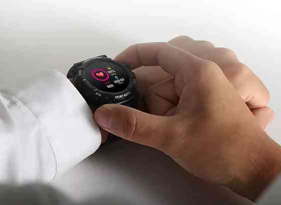 Cпортивные смарт часы 46 мм циферблат зеленый Киев