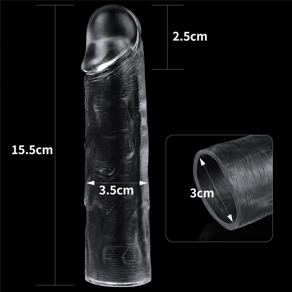 Насадка на член Flawless Clear Penis Sleeve Add 1'' Sex Aura Киев - изображение 8